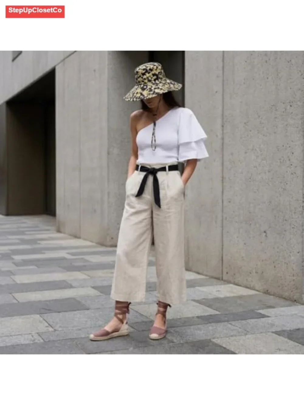 Classic Espadrille Wedge Sandals with Elastic Ankle Strap